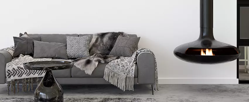 Circular Hanging Fireplace Installation Services in Thornhill, ON