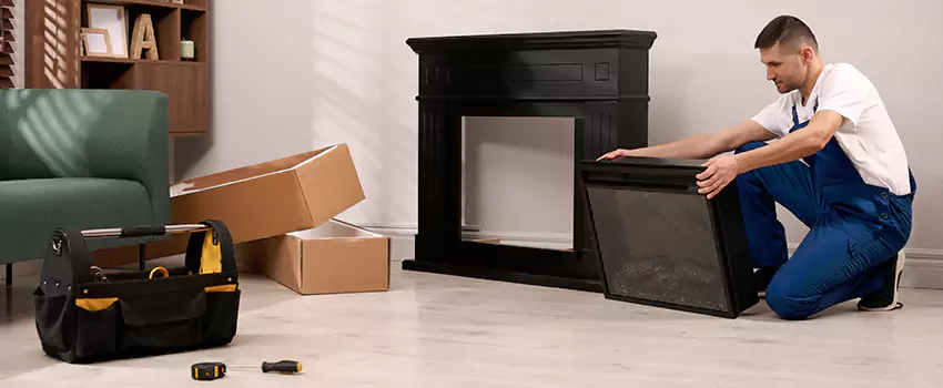 Old Rusted Metal Fireplace Repair And Replacement in Thornhill, ON